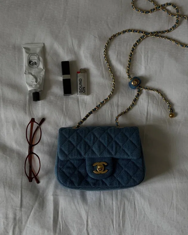 Chanel CC Mini Flap Bag in Denim/Gold Hardware 17 х 12 х 7 см — головне фото товару