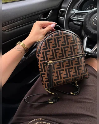 Fendi Mini Zucca FF Motif Backpack Brown [пильник звичайна коробка] 23 x 21 x 10 — головне фото товару