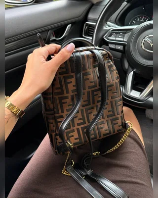 Fendi Mini Zucca FF Motif Backpack Brown [пильник звичайна коробка] 23 x 21 x 10 — головне фото товару