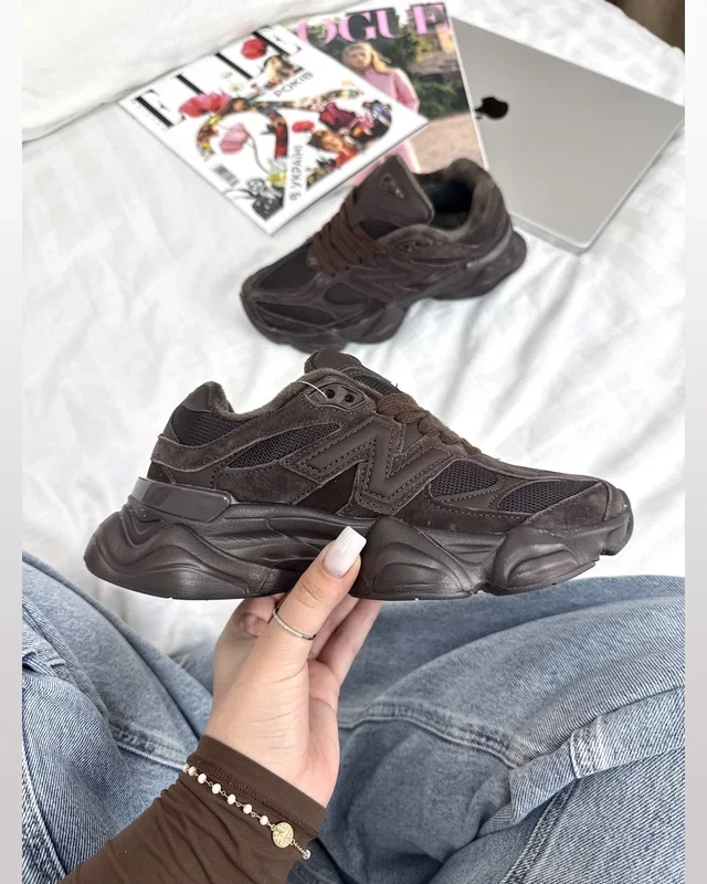 New Balance 9060 dark brown Термо — головне фото товару