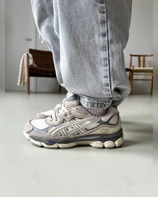 Asics gel nyc white grey — головне фото товару
