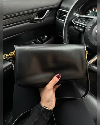 COACH ‎‎‎‎ Coach Pillow Tabby 26 Leather Shoulder Bag Black [магнітна коробка] — головне фото товару