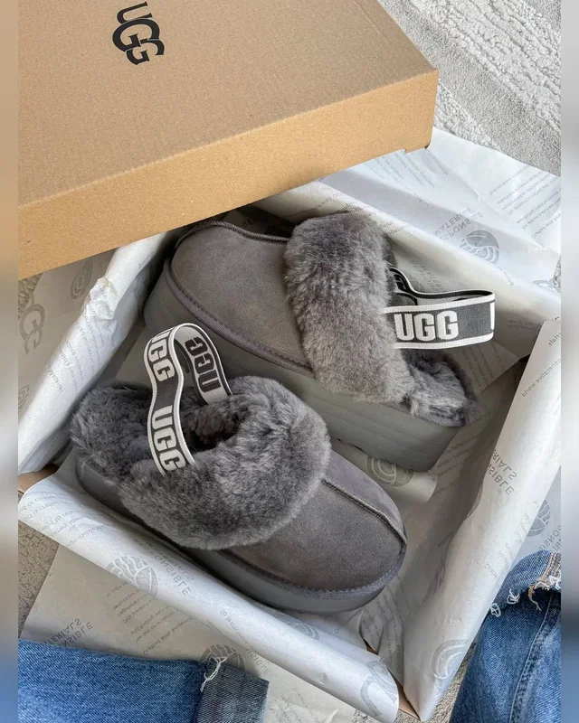 UGG Funkette Slipper Platform Grey — головне фото товару