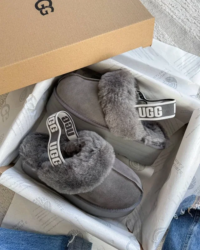 UGG Funkette Slipper Platform Grey — головне фото товару