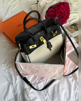 Hermes Hermès Birkin 30 Black Canvas 30 х 21 х 14 — головне фото товару