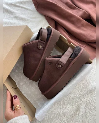 UGG Lanah Clog Brown Platform — головне фото товару