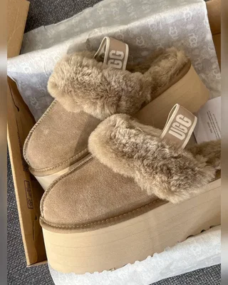 UGG Funkette Slipper Platform Light Brown — головне фото товару