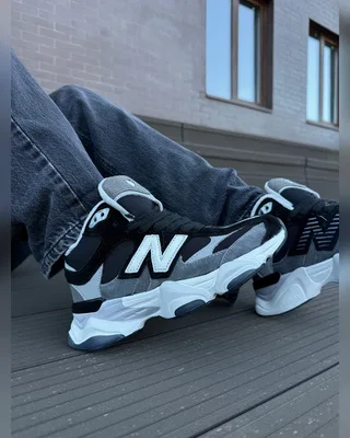 New Balance 9060 black white хутро — головне фото товару