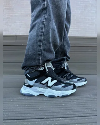 New Balance 9060 black white хутро — головне фото товару