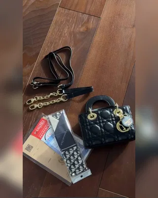 Dior Lady D Joy Micro Bag Black [оригінальна коробка] 17 х 11 х 7 — головне фото товару