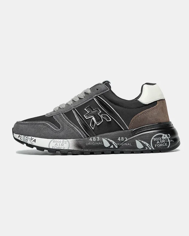 Premiata Lander Black Grey Brown — головне фото товару