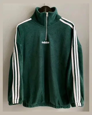 Adidas Зелений флисовый Світшот — головне фото товару