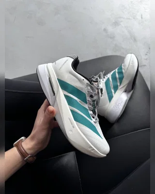 Adidas Adizero Boston 13 White Pure Teal — головне фото товару