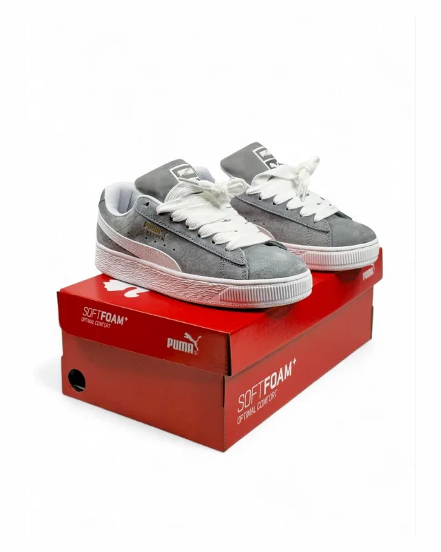 Puma Suede XL • Grey White • — головне фото товару