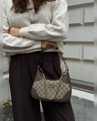 Gucci Aphrodite Small Shoulder Bag Brown [бренд коробка] 25 х 13 х 7 — головне фото товару