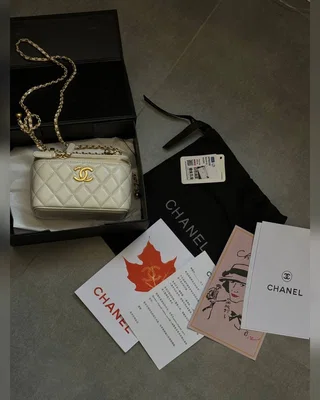 Chanel Classic Lambskin Pearl Crush Vanity Bag Cream Gold [оригінальна магнітна коробка] 17 х 11 х 8 (інша) — головне фото товару