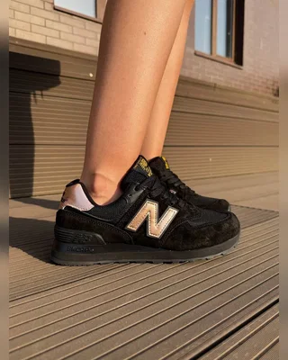 New Balance 574 black gold — головне фото товару