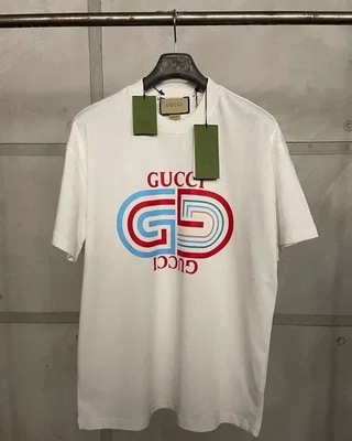 Футболка Gc11 White Blue Red logo — головне фото товару