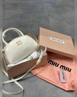 Miu Miu Leather Top Handle Bag White [Ориг Коробка] 24 х 15 x 11 — головне фото товару