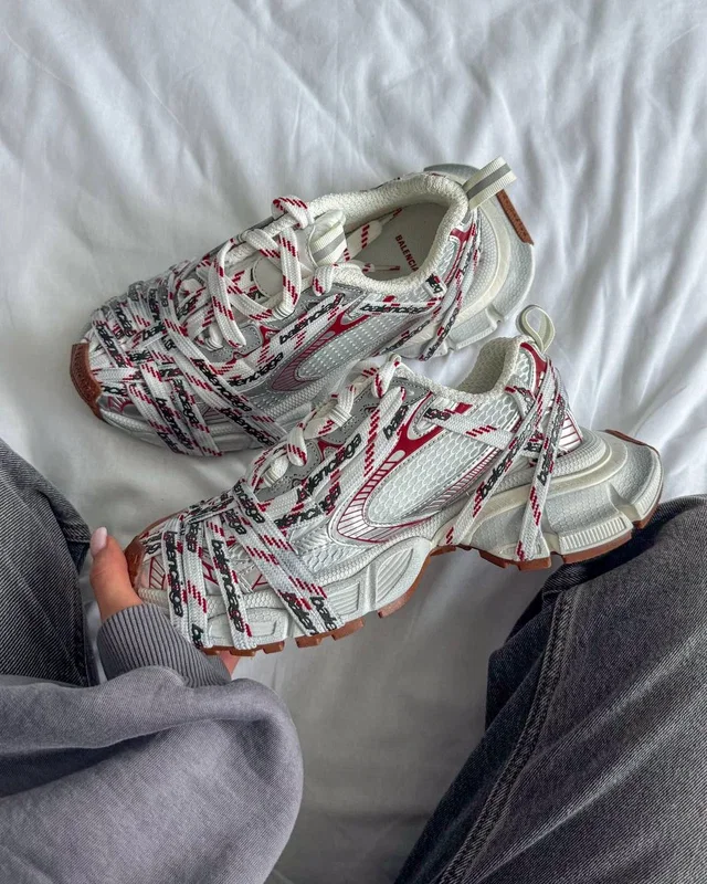 Balenciaga 3XL Extreme Laces Red/White Logo — головне фото товару