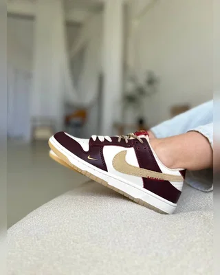 Nike dunk LX white maroon — головне фото товару