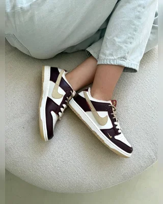 Nike dunk LX white maroon — головне фото товару