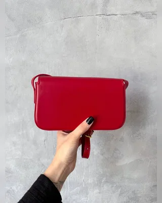 Celine Shoulder Bag Claude In Shiny Calfskin Burgundy [звичайна брендована коробка] — головне фото товару