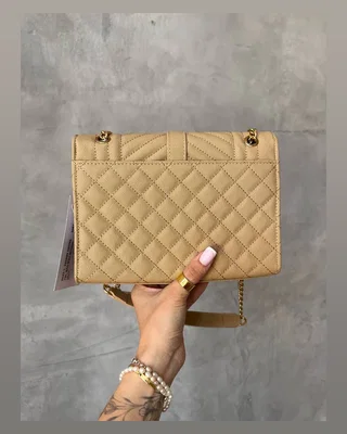 Saint Laurent Leather Envelope Chain Bag Beige 24 х 19 х 5 — головне фото товару