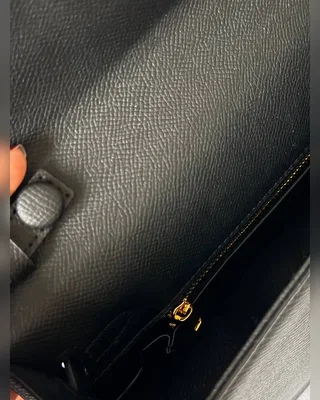 Hermes Kelly Pochette Black Gold 27.5 х 16.5 х 7.5 — головне фото товару