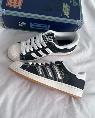 Adidas x KoRn Superstar 'Black Whtie' IH1313 — головне фото товару