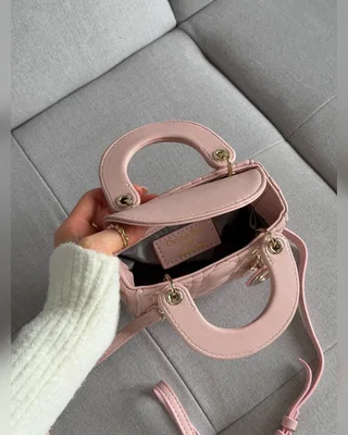 Dior Christian Dior Micro Lady Dior Bag Pink [оригінальна коробка] 13.5 x 11.5 x 6 — головне фото товару