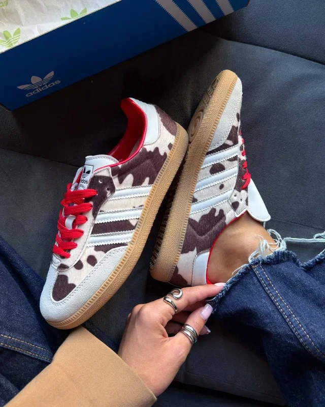 Adidas Samba OG Cow Print Beige/Black — головне фото товару