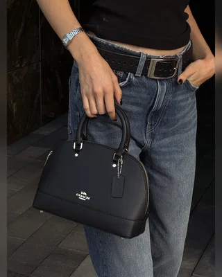 COACH ‎‎‎‎ Coach Sierra Satchel Black [крафтова коробка] 24 х 17 х 12 — головне фото товару