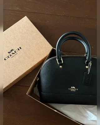 COACH ‎‎‎‎ Coach Sierra Satchel Black [крафтова коробка] 24 х 17 х 12 — головне фото товару