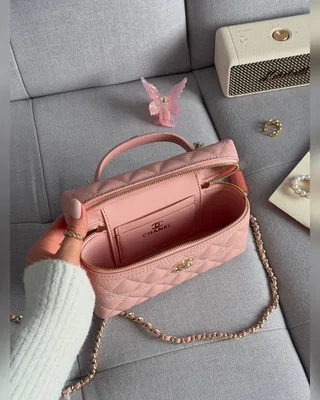 Chanel Caviar Quilted CC Top Handle Long Vanity Pink 20 х 12 х 6(нюанс) — головне фото товару