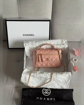Chanel Caviar Quilted CC Top Handle Long Vanity Pink 20 х 12 х 6(нюанс) — головне фото товару