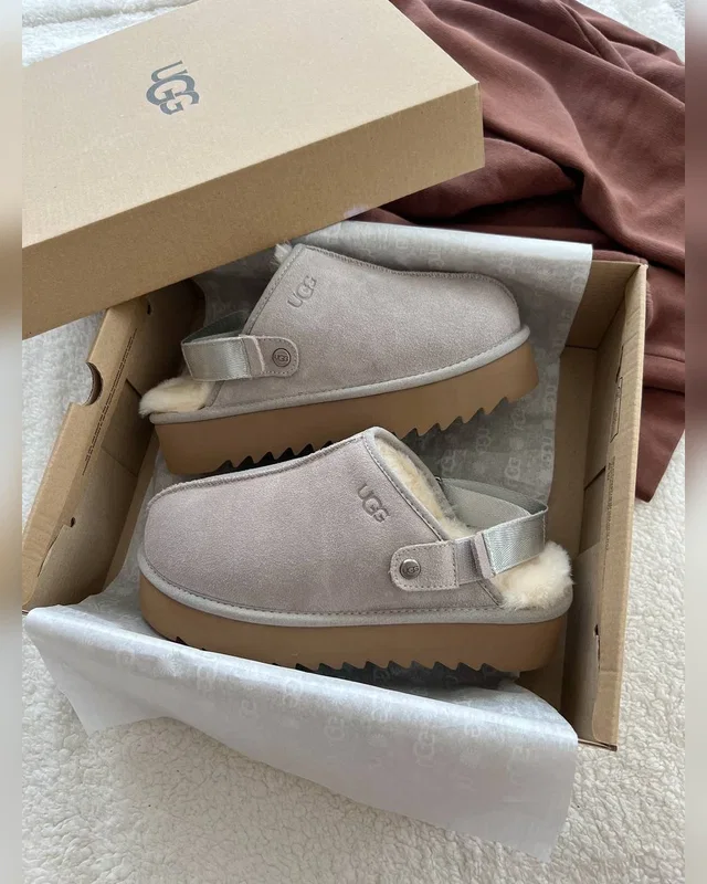 UGG Lanah Clog Brown Grey Platform — головне фото товару