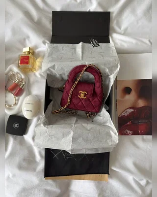 Chanel Kelly Micro Burgundy Gold 13 х 9 х 6 — головне фото товару