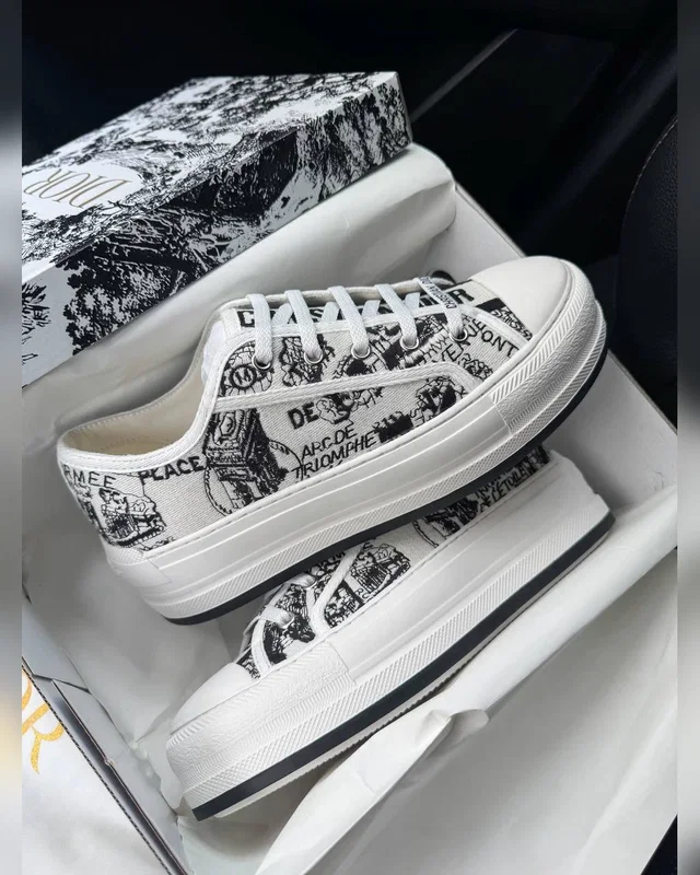 Dior Walk N Dior Platform White Black Premium — головне фото товару