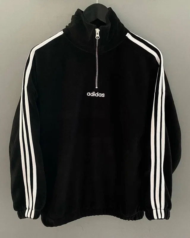 Adidas Чорний флісовий Світшот — головне фото товару