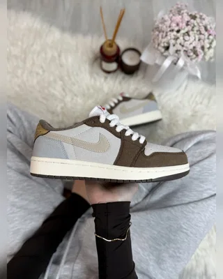 Nike 1 low brown white premium — головне фото товару