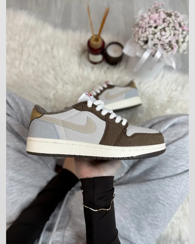 Nike 1 low brown white premium — головне фото товару