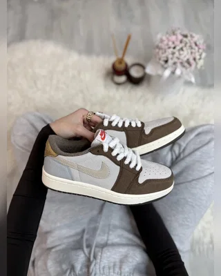 Nike 1 low brown white premium — головне фото товару