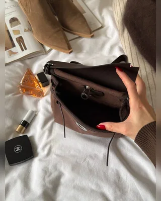 Hermes Herbag Zip 20 Bag Dark Brown 20 х 16 х 7 — головне фото товару
