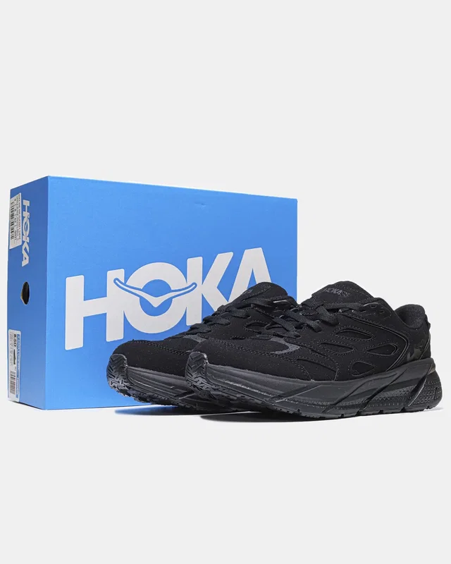 HOKA ONE Clifton L Suede 'Triple Black' 1122571-BBLC — головне фото товару