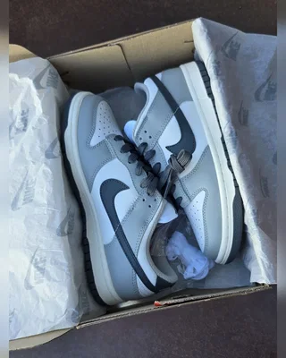 Nike SB Dunk • Grey White Black • — головне фото товару