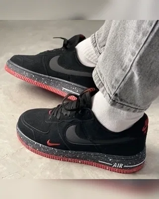 Nike Air Force Black Red — головне фото товару