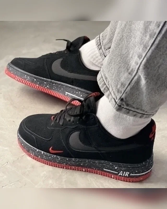Nike Air Force Black/Red — головне фото товару
