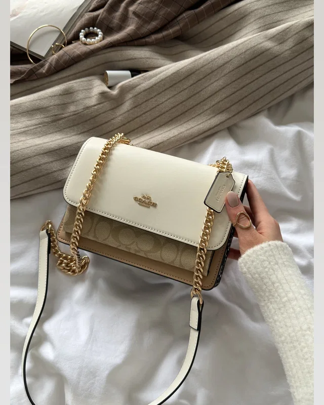 COACH Coach Mini Klare Crossbody in Signature Canvas White/Beige [коробка магніт] 22 x 15 x 9 COACH — головне фото товару