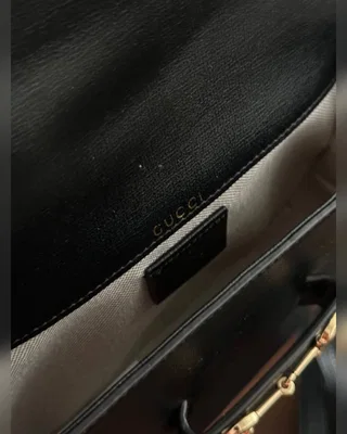 Gucci Horsebit 1955 Mini Bag Black Soft [бренд коробка] 20 х 15 х 5 — головне фото товару